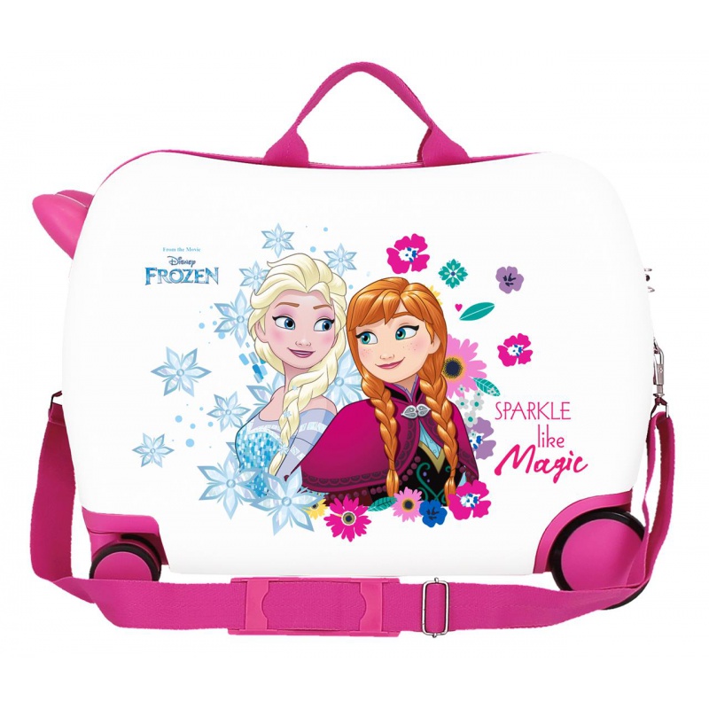 Detský cestovný kufor na kolieskach / odrážadlo DISNEY FROZEN Sparkle, 34L – kufor pre deti Detský cestovný kufor na kolieskach / odrážadlo DISNEY FROZEN Sparkle, 34L – kufor pre deti