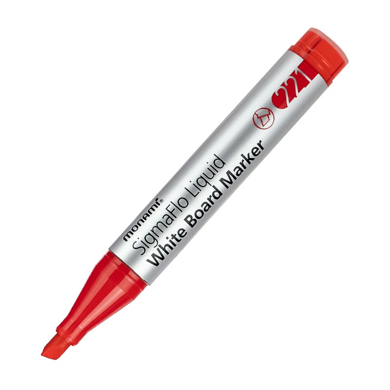 Popisovač na bílé tabule Monami SigmaFlo 221, 1,5-5mm, Červený Popisovač na bílé tabule Monami SigmaFlo 221, 1,5-5mm, Červený