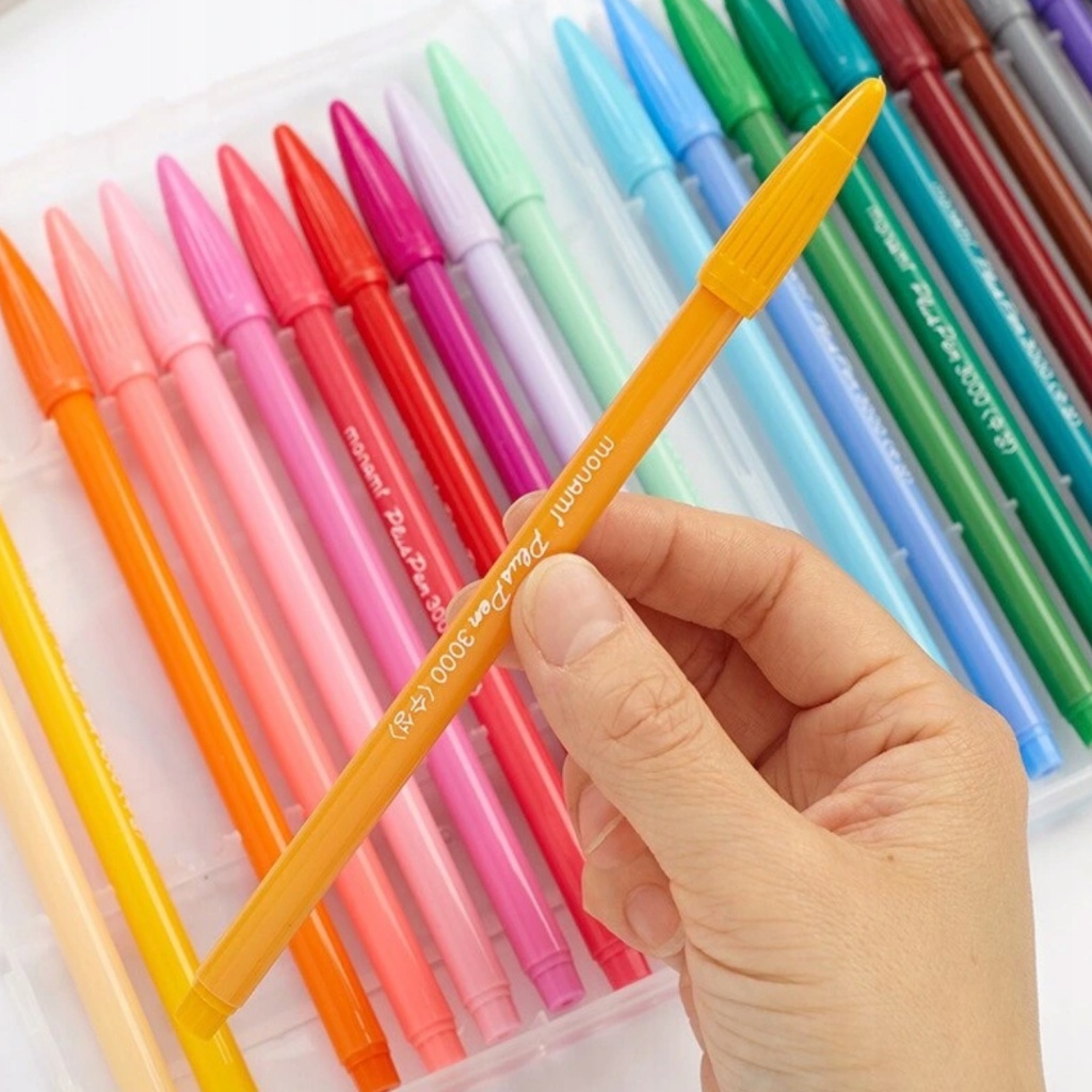 Sada barevných popisovačů Monami Plus Pen 3000, 0,4mm, 24 barev