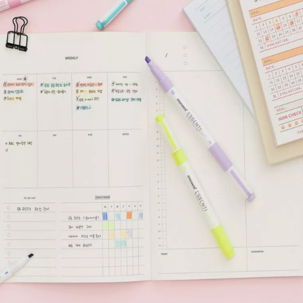 Sada obojstranných zvýrazňovačov Monami Essenti Twin - Fantasy Colouring, 10ks