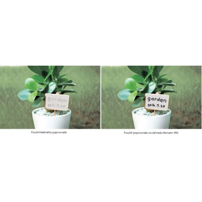 Permanentný popisovač Monami Garden Marker 450 – Biely | 1,2 mm | Vodoodolný