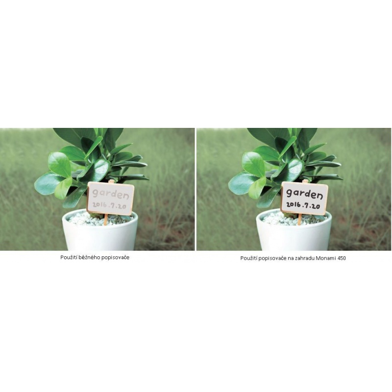 Permanentní zahradní popisovač Monami Garden Marker 450, 1,2mm, Bílý