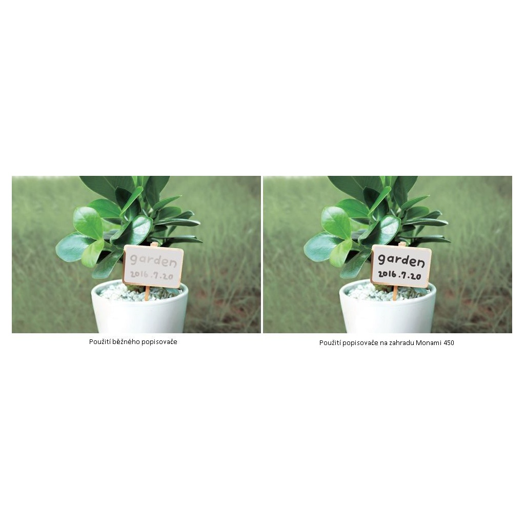 Permanentný popisovač Monami Garden Marker 450 – Biely | 1,2 mm | Vodoodolný