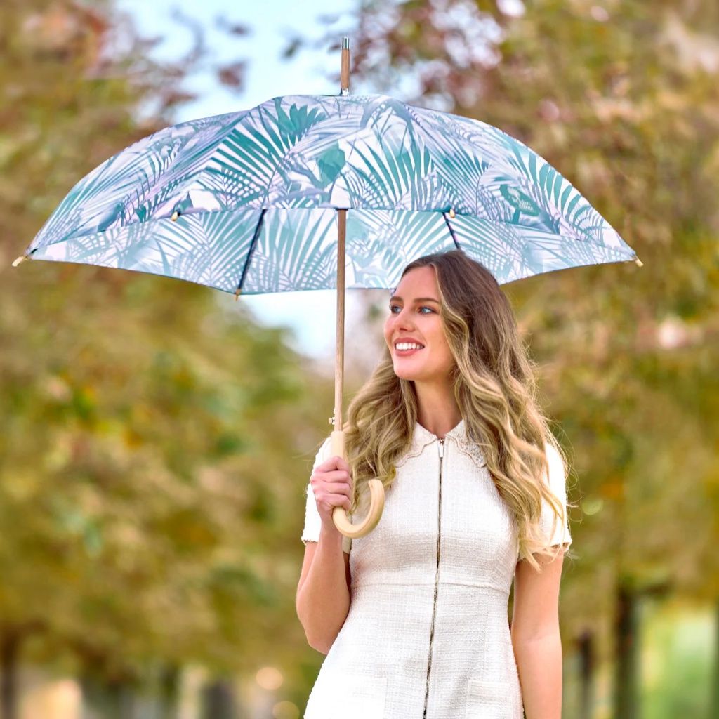 Elegantný dámsky dáždnik  Perletti Green "Kenzia", 19157