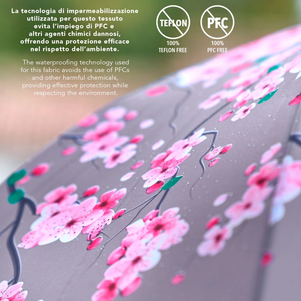 Elegantní dámský deštník Perletti Green "Kenzia", 19157