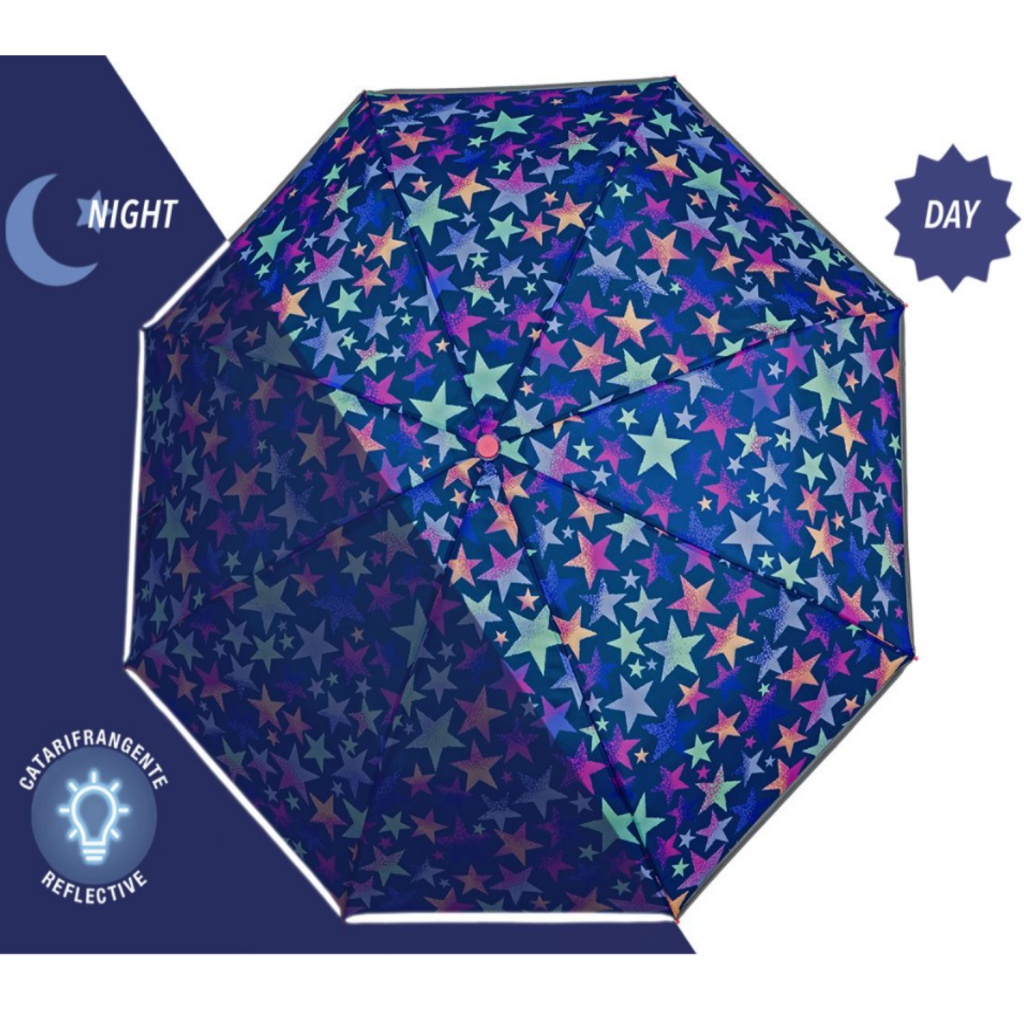 Dětský reflexní deštník Perletti Cool Kids "Stars", 15660