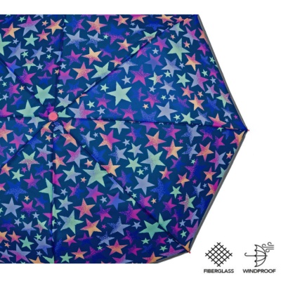 Detský reflexný dáždnik Perletti Cool Kids "Stars", 15660 Detský reflexný dáždnik Perletti Cool Kids "Stars", 15660