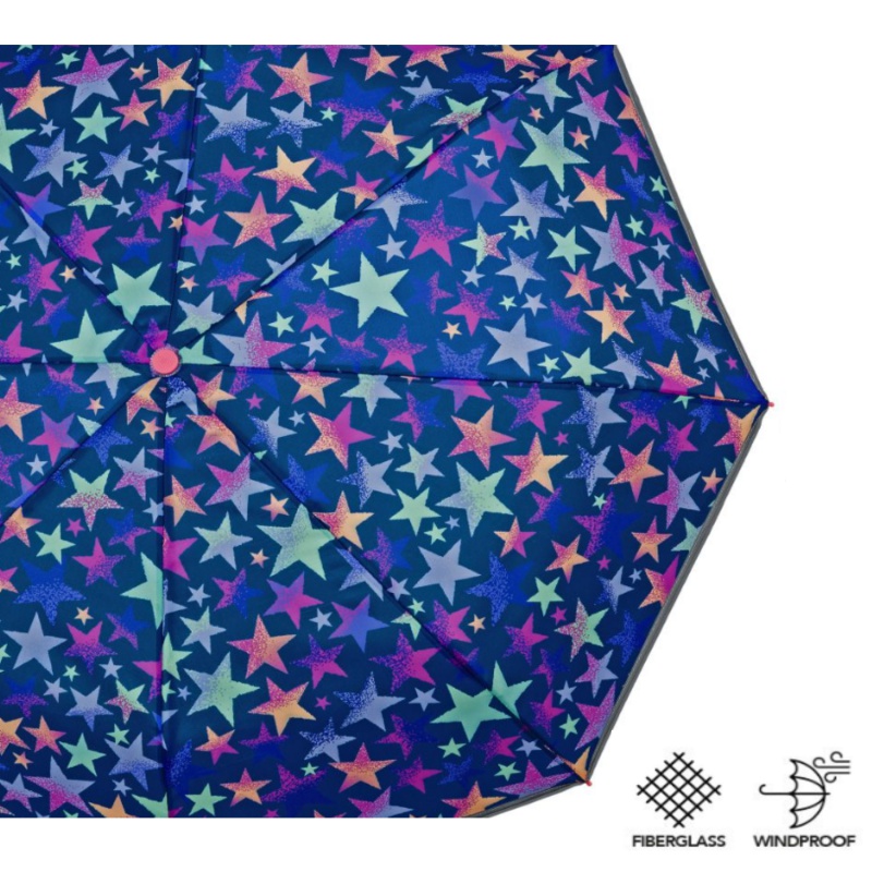 Detský reflexný dáždnik Perletti Cool Kids "Stars", 15660 Detský reflexný dáždnik Perletti Cool Kids "Stars", 15660