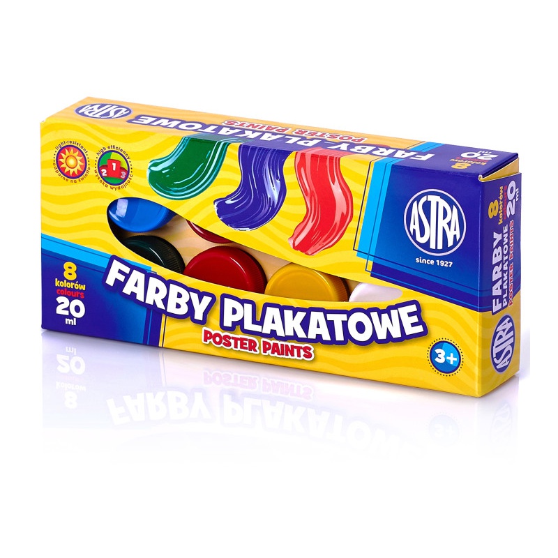 ASTRA Temperové farby v tégliku 8x20ml, 83112903 ASTRA Temperové farby v tégliku 8x20ml, 83112903