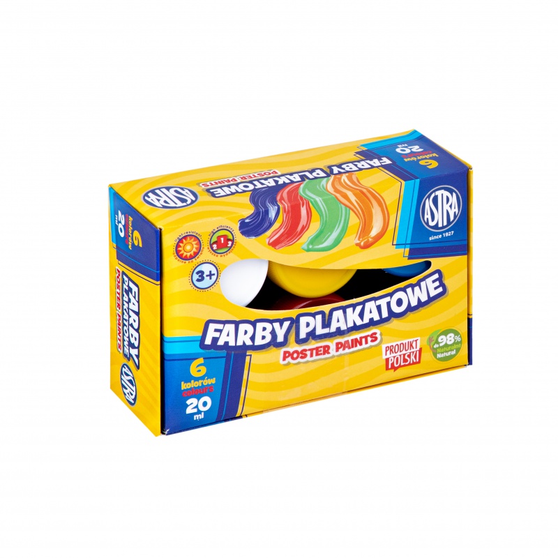 Temperové farby v tégliku Astra, 6x20ml, 301123040 Temperové farby v tégliku Astra, 6x20ml, 301123040