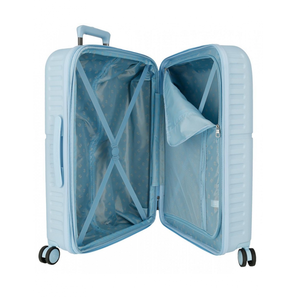 ABS Cestovný kufor PEPE JEANS ACCENT Azul, 70x48x28cm, 79L, 7699234 (medium exp.)