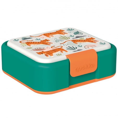 Quokka Twist, Dělený plastový box na jídlo Tigers, 40261