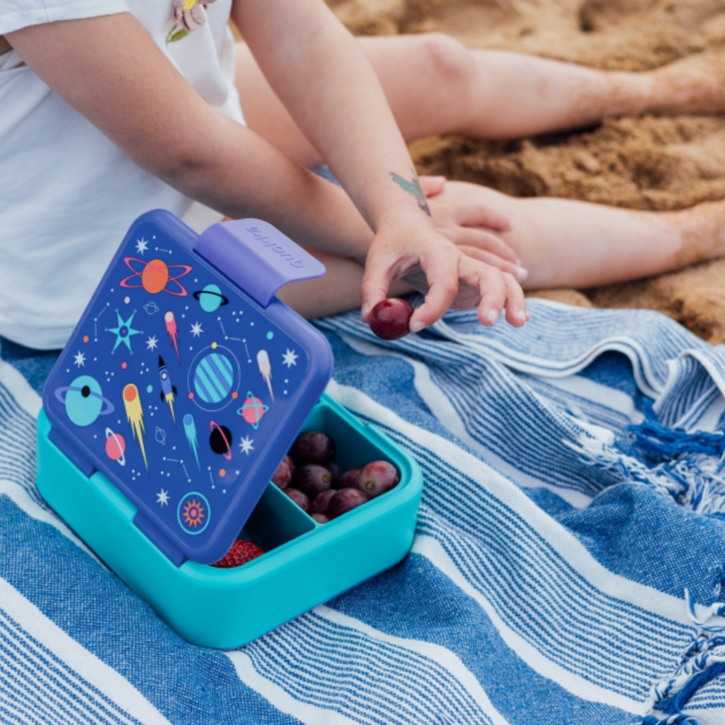 Quokka Twist, Delený plastový box na jedlo Space, 40262