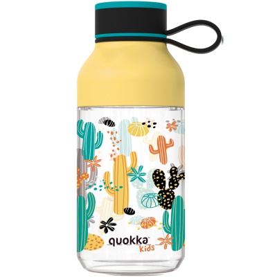 Plastová fľaša s pútkom Cactus Quokka Kids Ice 430 ml