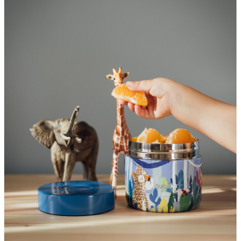 Quokka Kids Whim, Nerezová termonádoba na jedlo Jungle, 360ml, 40097 Quokka Kids Whim, Nerezová termonádoba na jedlo Jungle, 360ml, 40097