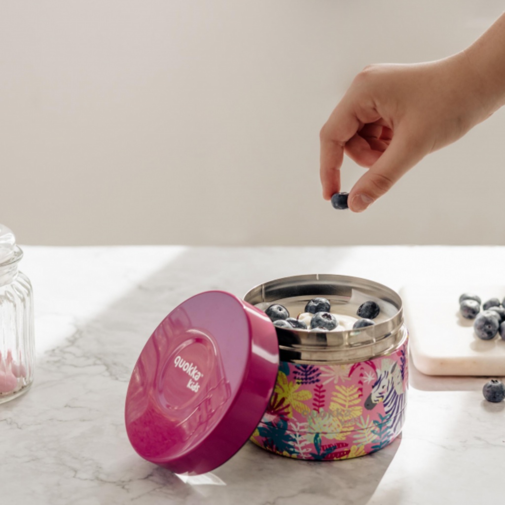 Quokka Whim, Nerezová termonádoba na jídlo ZEBRAS, 360ml, 40099