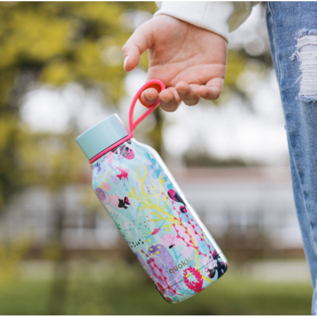 Quokka Kids, Nerezová láhev / termoska s poutkem UNDERWATER, 330ml, 40148