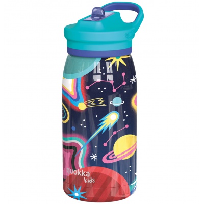 Quokka Kids Pop, Nerezová láhev / termoska s brčkem Space, 445ml, 40250 Quokka Kids Pop, Nerezová láhev / termoska s brčkem Space, 445ml, 40250