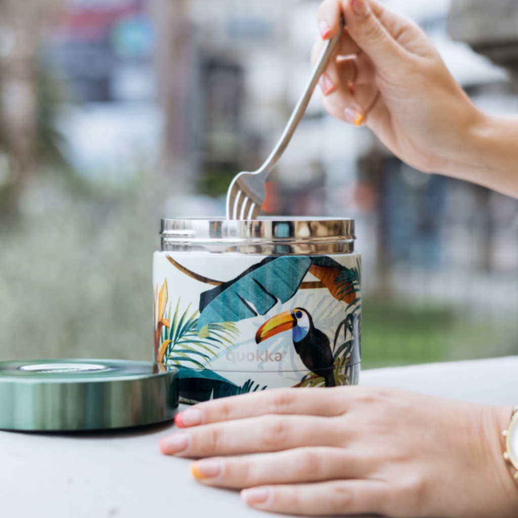 Quokka Whim, Nerezová termonádoba na jídlo Tropical, 600ml, 40113