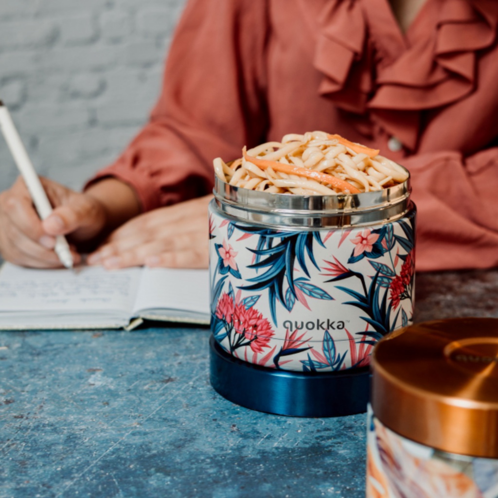 Quokka Whim, Nerezová termonádoba na jedlo Blue Garden, 600ml, 40112