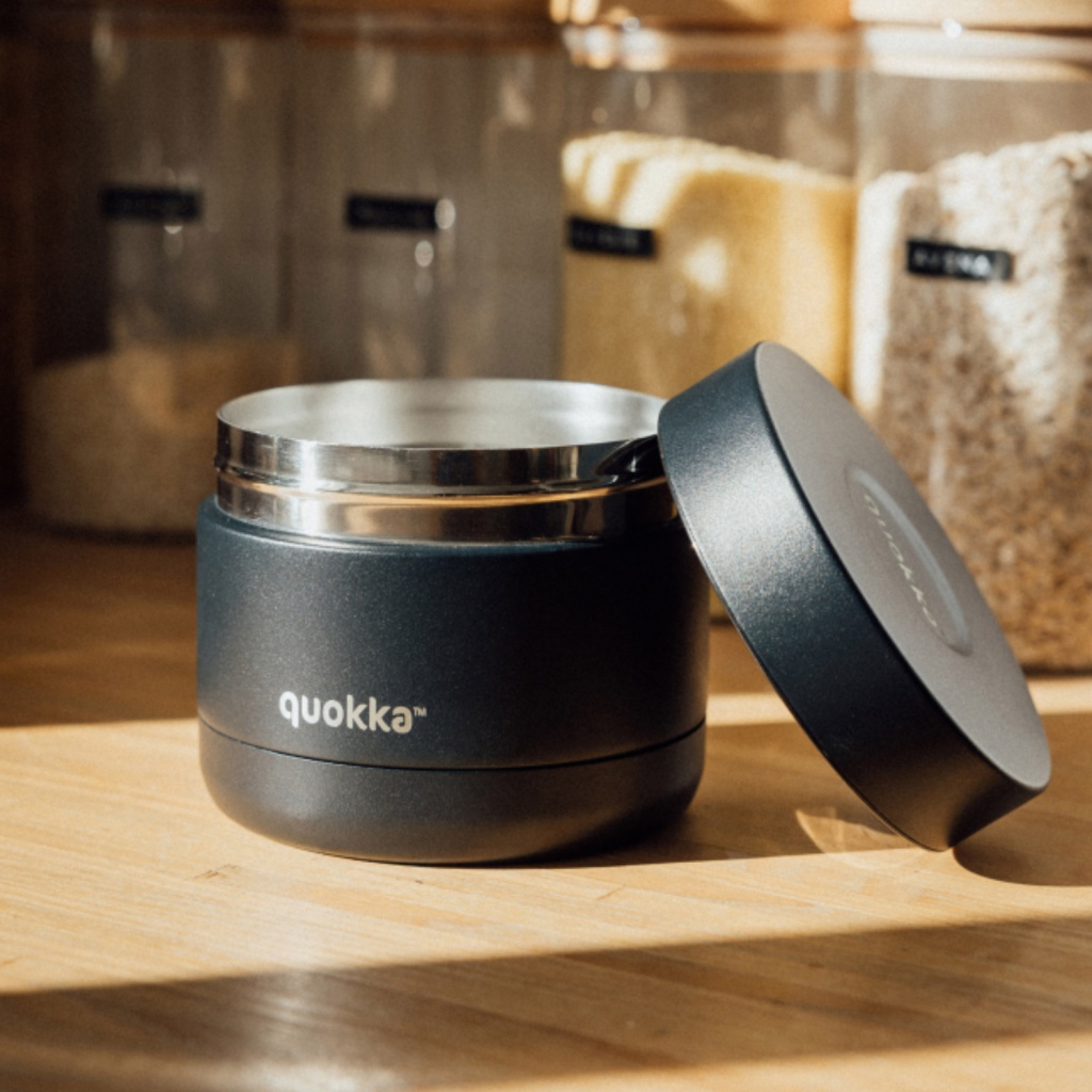 Quokka Whim, Nerezová termonádoba na jídlo Black, 600ml, 40114