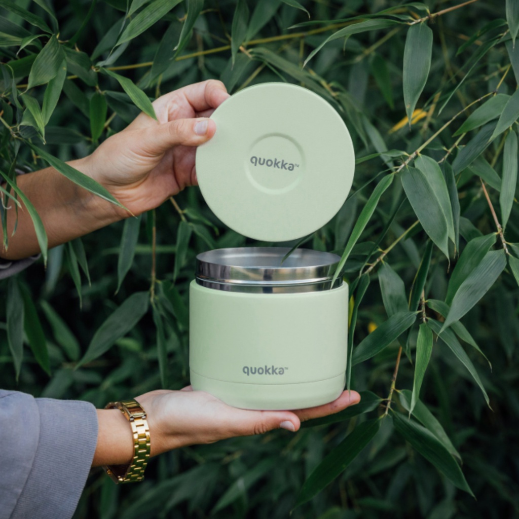 Quokka Whim, Nerezová termonádoba na jídlo Pastel Green, 600ml, 40116