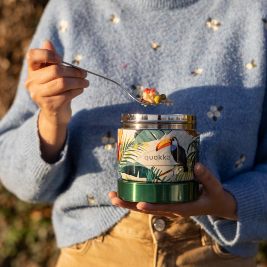 Quokka Whim, Nerezová termonádoba na jídlo TROPICAL, 360ml, 40103