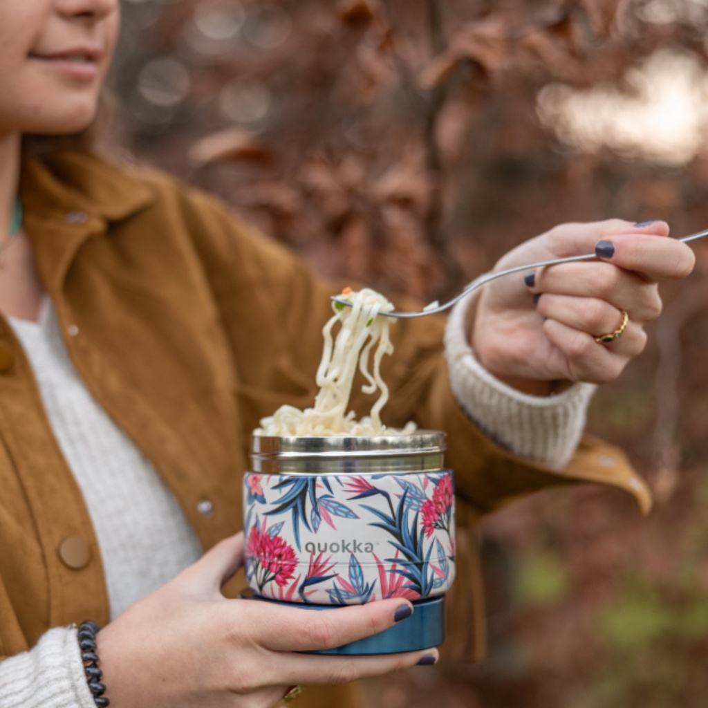 Quokka Whim, Nerezová termonádoba na jedlo Blue Garden, 360ml, 40102
