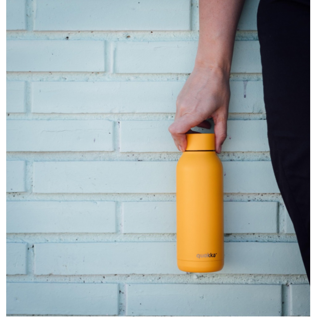 Quokka Solid, Nerezová fľaša / termoska Amber Yellow, 510ml, 11694