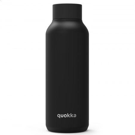 Quokka Solid, Nerezová fľaša / termoska Jet Black, 510ml, 11825