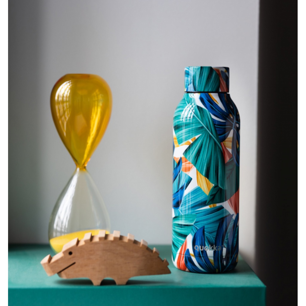 Quokka Solid, Nerezová fľaša / termoska Color Jungle, 510ml, 11896