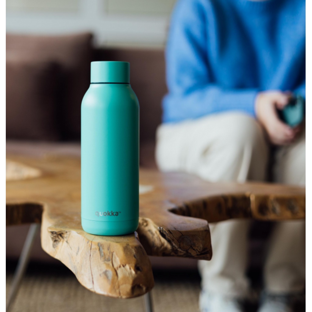 Quokka Solid, Nerezová fľaša / termoska Jade Green, 510ml, 11693