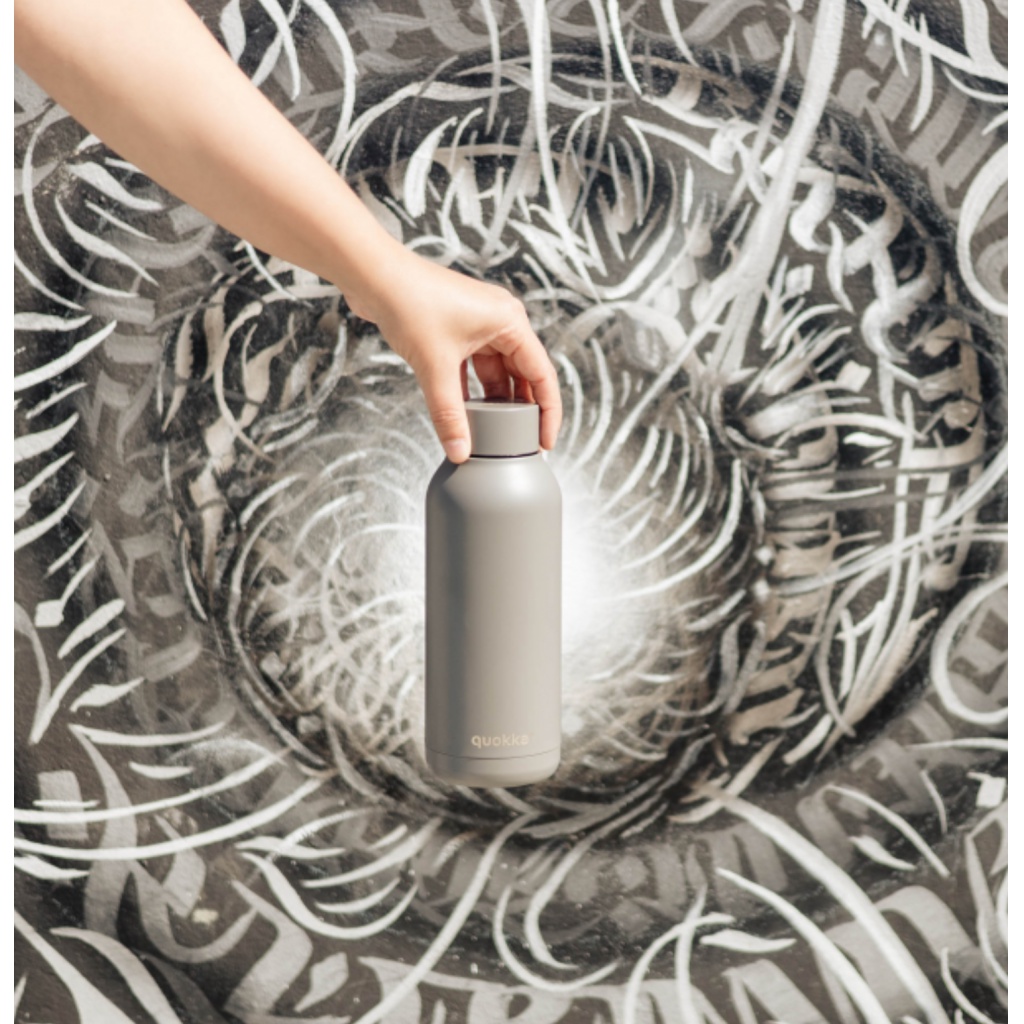 Quokka Solid, Nerezová fľaša / termoska Grey, 510ml, 11993
