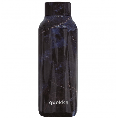 Quokka Solid, Nerezová fľaša / termoska Black Marble, 510ml, 11987