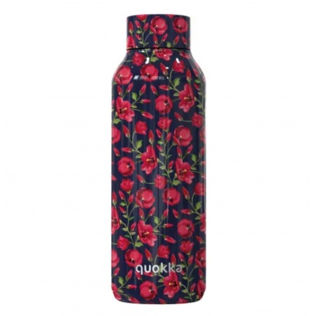 Quokka Solid, Nerezová fľaša / termoska Tiny Tulips, 510ml, 11897
