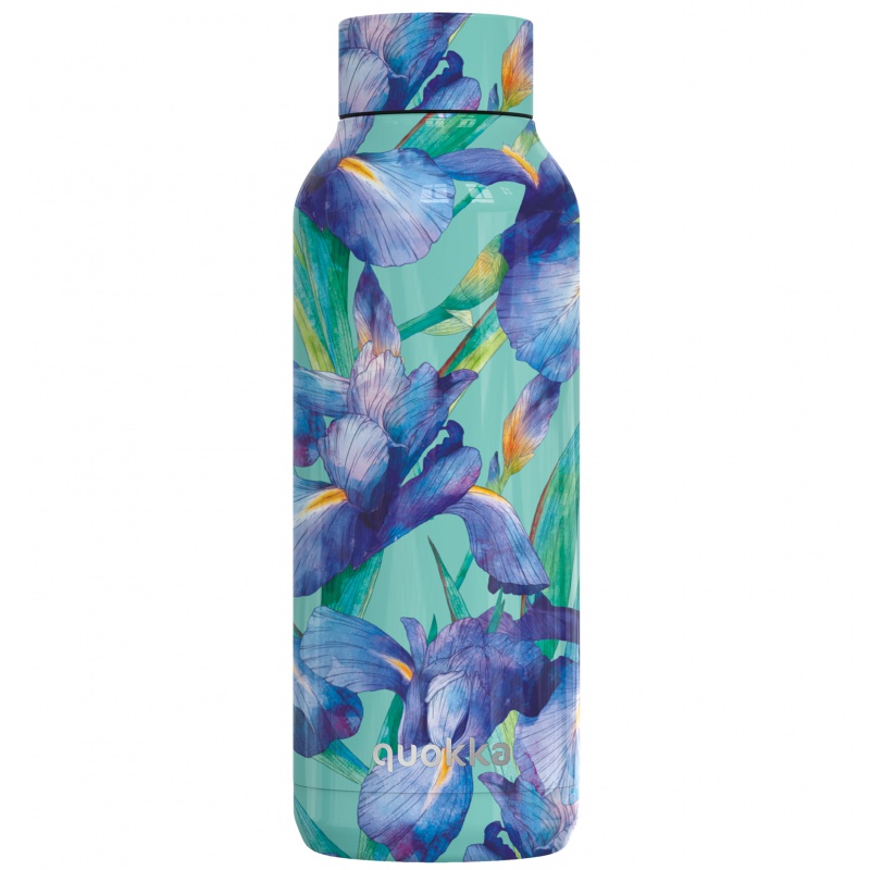 Quokka Solid, Nerezová fľaša / termoska Blue Irises, 510ml, 11982 Quokka Solid, Nerezová fľaša / termoska Blue Irises, 510ml, 11982