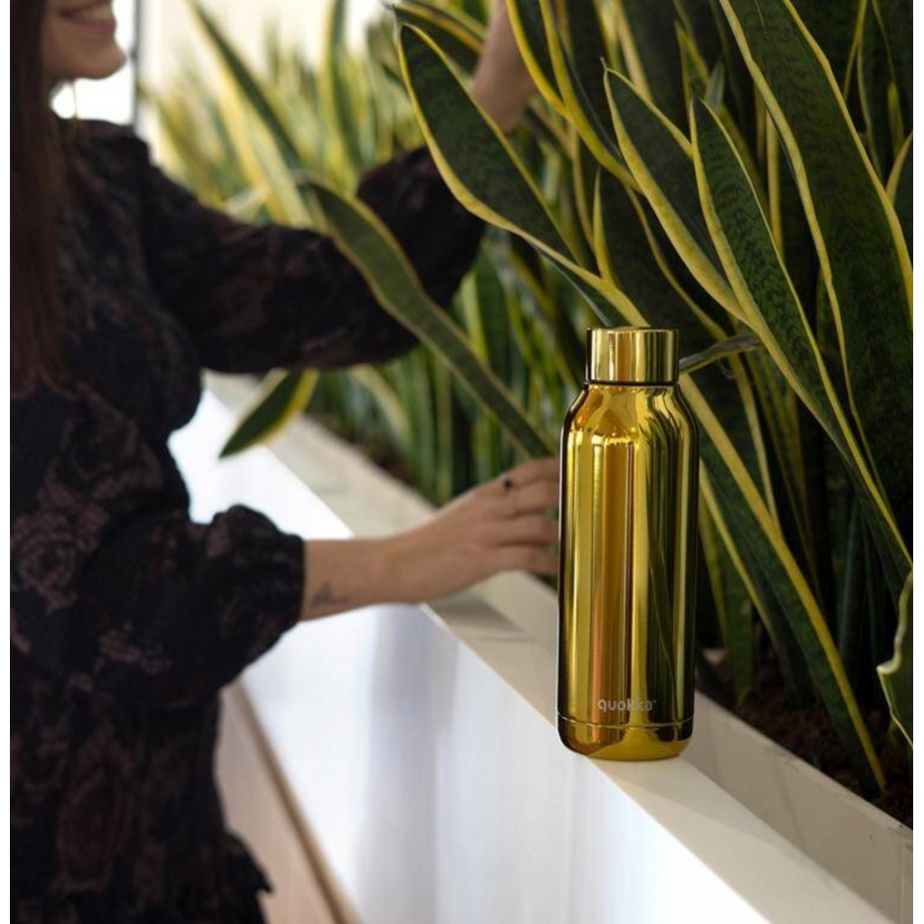 Quokka Solid, Nerezová fľaša / termoska Sleek Gold, 510ml, 57501