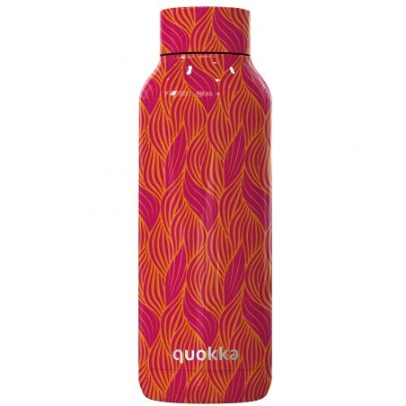 Quokka Solid, Nerezová fľaša / termoska Orange Bloom, 510ml, 11898