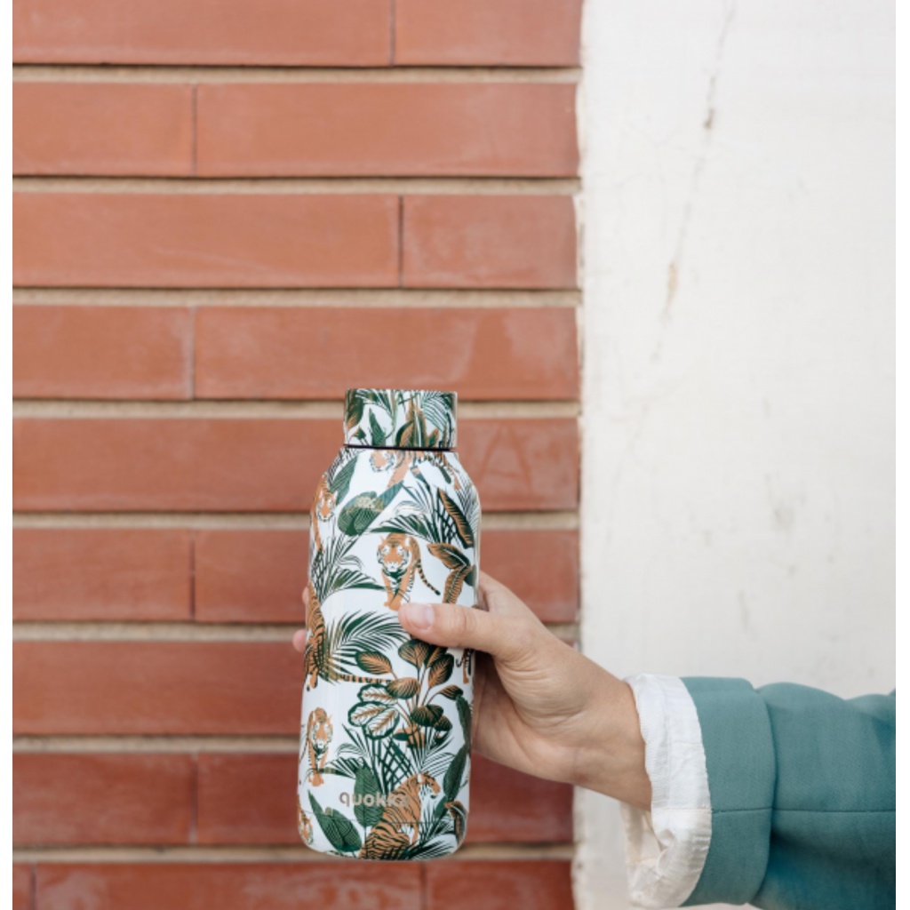 Quokka Solid, Nerezová láhev / termoska Tigers, 510ml, 11990