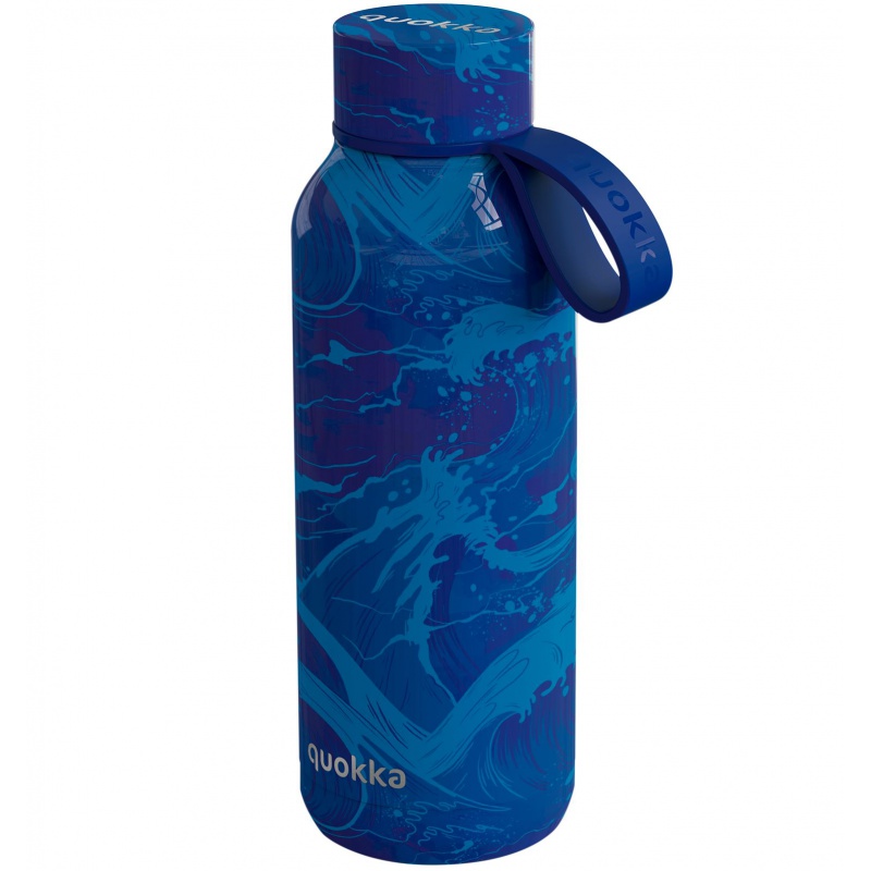 Quokka Solid, Nerezová fľaša / termoska s pútkom Waves, 510ml, 40179 Quokka Solid, Nerezová fľaša / termoska s pútkom Waves, 510ml, 40179
