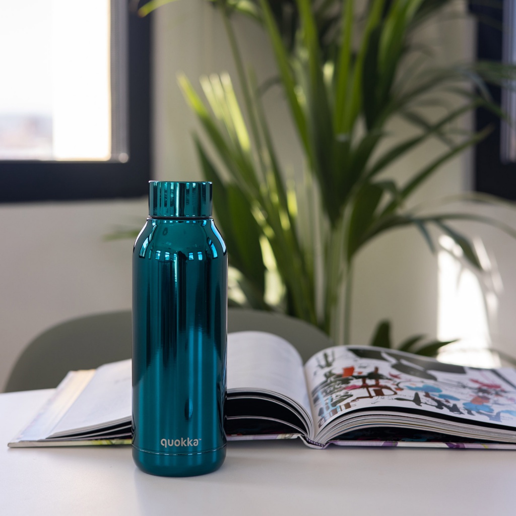 Quokka Solid, Nerezová láhev / termoska Sleek Zirkon, 510ml, 57504