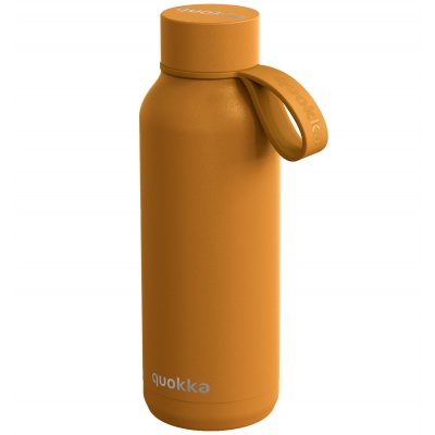 Quokka Solid, Nerezová fľaša / termoska s pútkom Mustard, 510ml, 40183 Quokka Solid, Nerezová fľaša / termoska s pútkom Mustard, 510ml, 40183