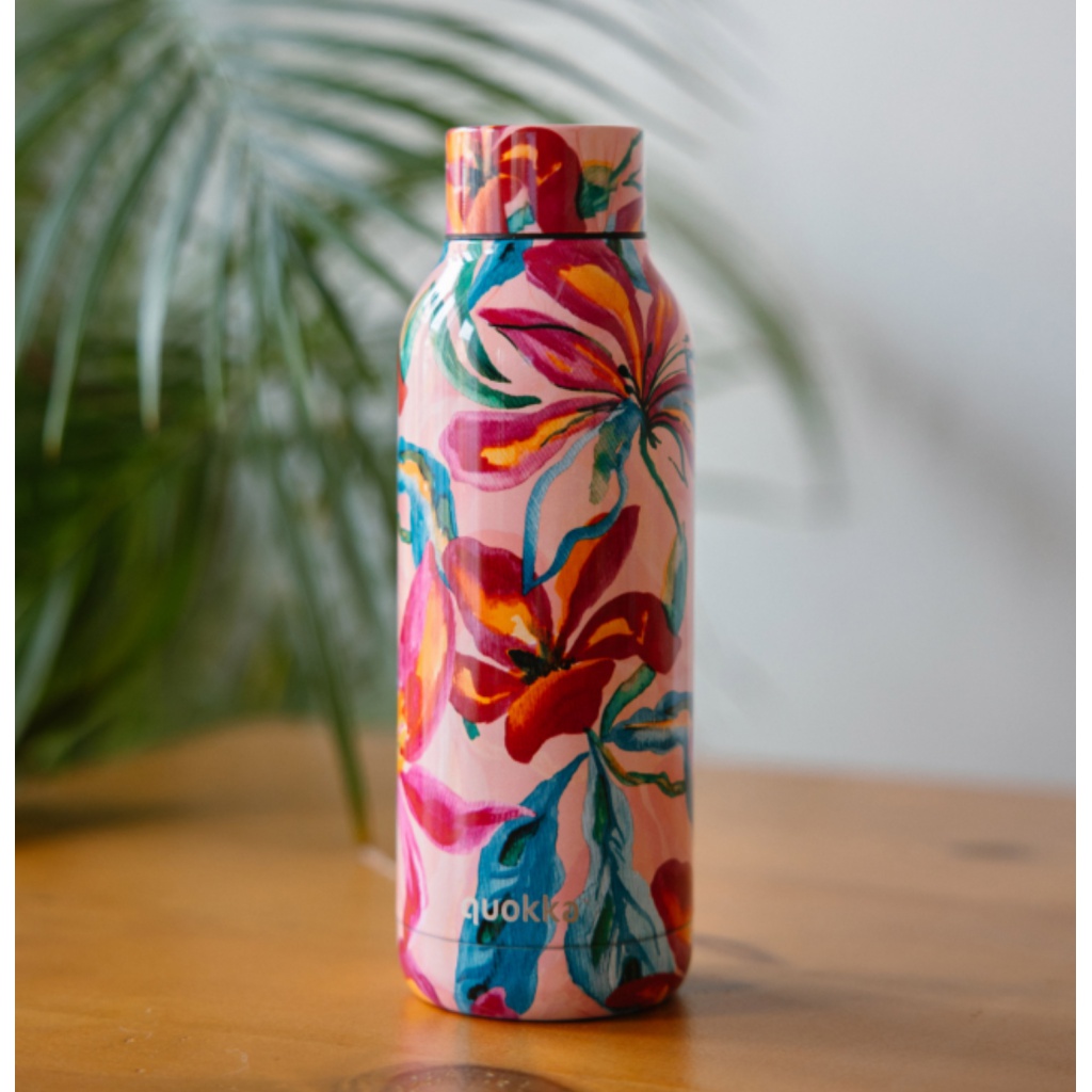 Quokka Solid, Nerezová láhev / termoska Tropical Bloom, 510ml, 12171