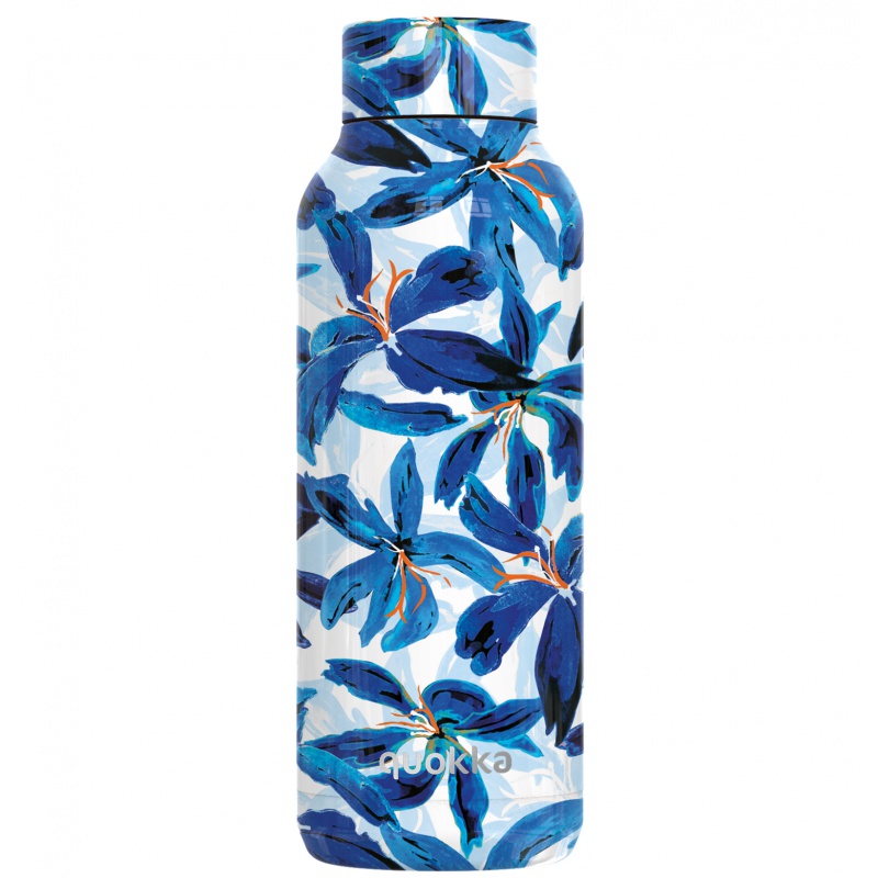 Quokka Solid, Nerezová láhev / termoska Blue Hibiscus, 510ml, 12170 Quokka Solid, Nerezová láhev / termoska Blue Hibiscus, 510ml, 12170