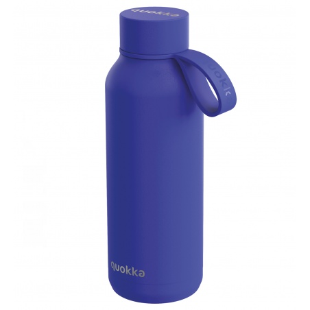 Quokka Solid, Nerezová fľaša / termoska s pútkom Dusk Blue, 510ml, 40186