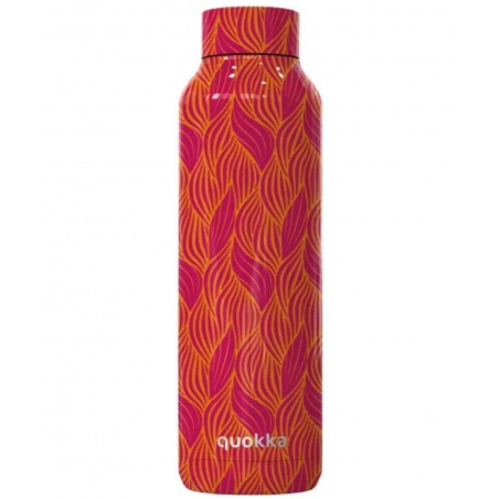 Quokka Solid, Nerezová fľaša / termoska Orange Bloom, 630ml, 11868