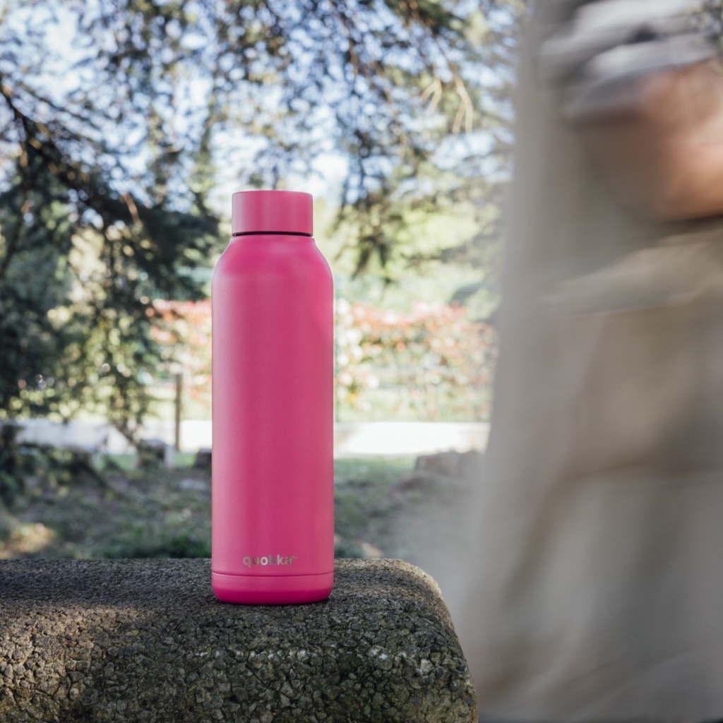 Quokka Solid, Nerezová láhev / termoska Raspberry Pink, 630ml, 11795