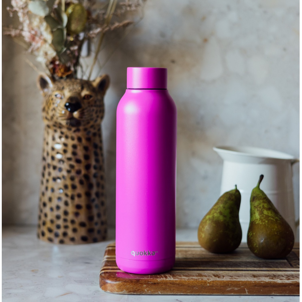 Quokka Solid, Nerezová fľaša / termoska Purple, 630ml, 11796