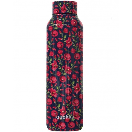 Quokka Solid, Nerezová fľaša / termoska Tiny Tulips, 630ml, 11867