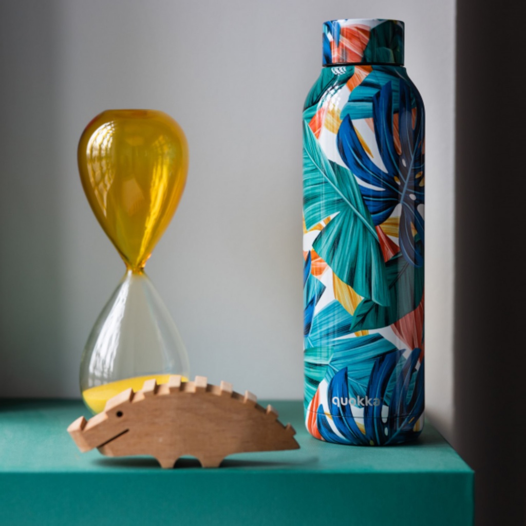 Quokka Solid, Nerezová fľaša / termoska Color Jungle, 630ml, 11866